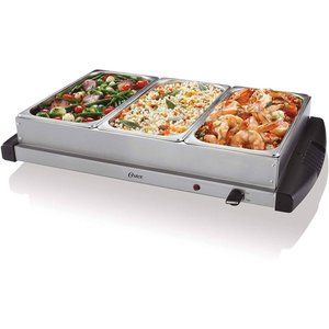 Oster Buffet Server Warming Tray Triple Tray